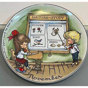 Joan Walsh Anglund 1966 November Plate Ebeling&Reuss W. Germany Collectible Vtg
